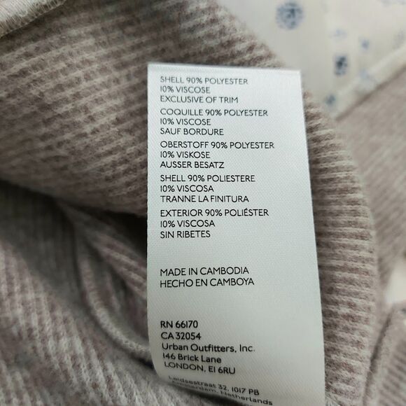 Anthropologie Pilcro Blazer Jacket Womens Large Brown Button Pinstripe Academy - Picture 9 of 13